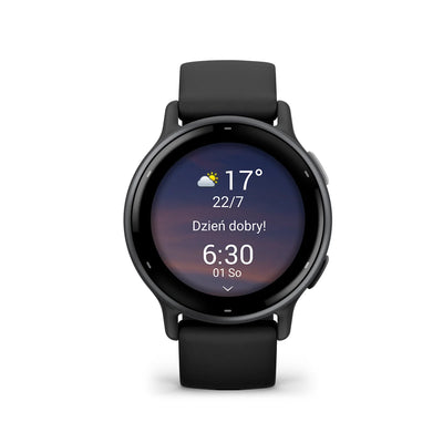 Garmin Vivoactive® 5 sportowy zegarek do triathlonu z czujnikiem tętna - grafitowy