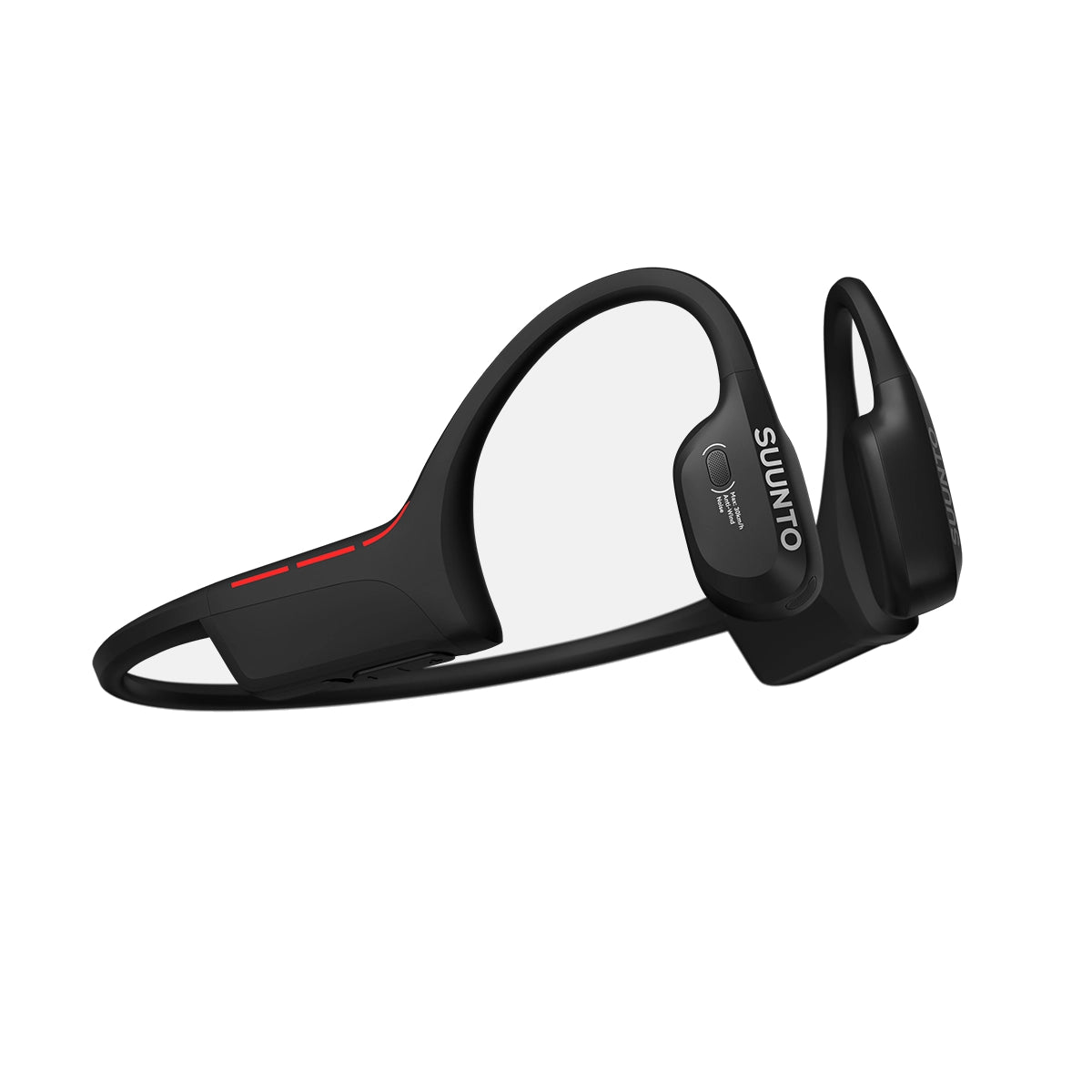 Suunto Wing 2 - słuchawki bezprzewodowe z przewodnictwem kostnym, technologią Open-ear i powerbankiem, Czarny