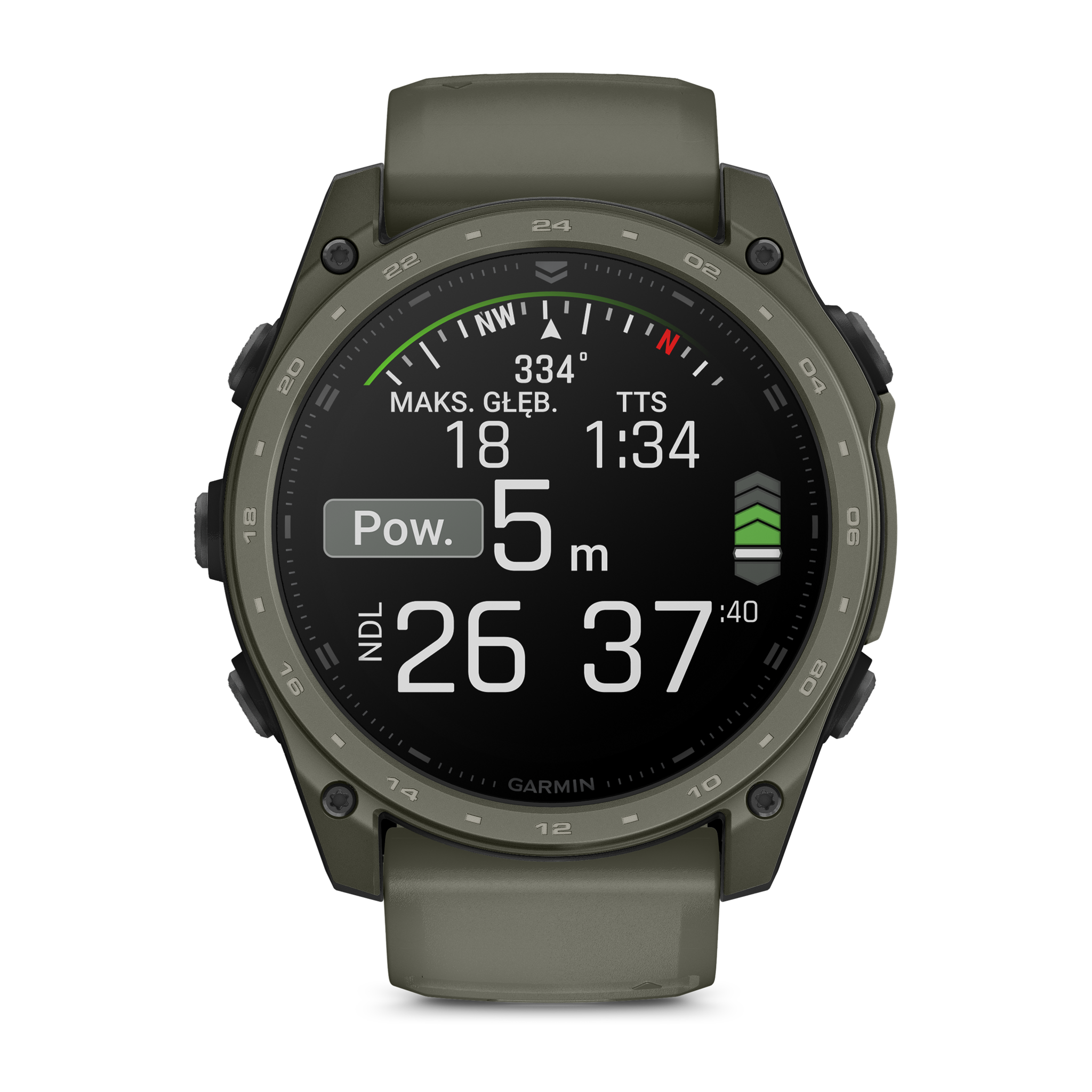 Garmin tactix 8 – 51 mm, AMOLED, Cerakote Olive Drab