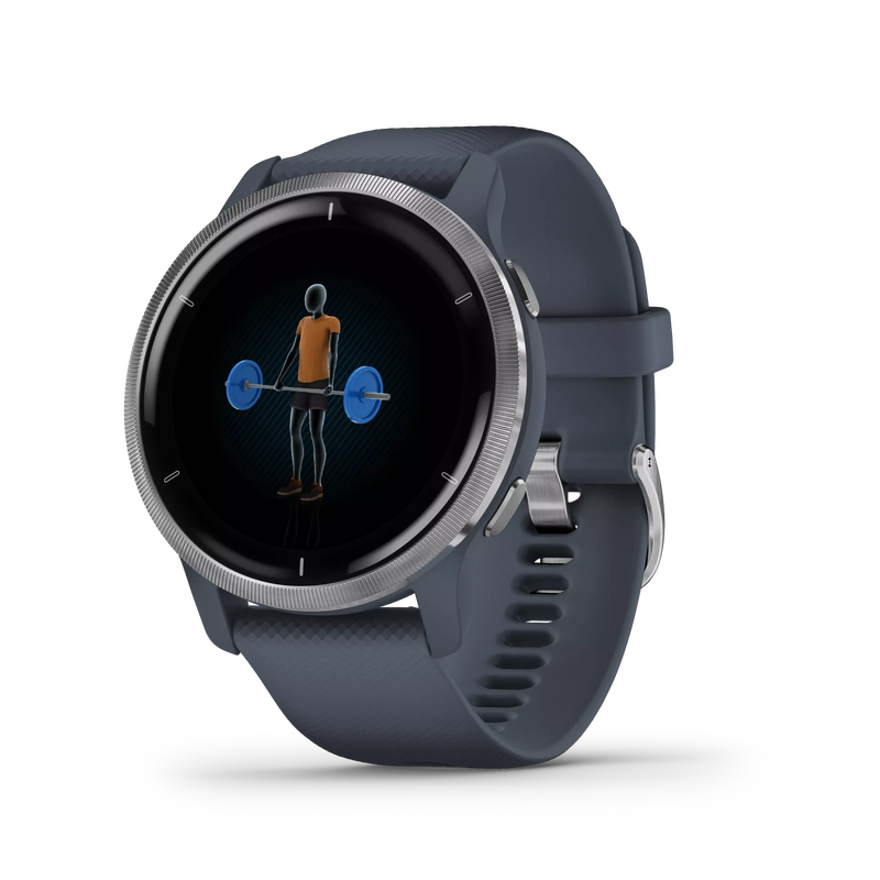 Garmin Venu® 2 zegarek sportowy męski wodoszczelny - niebieski