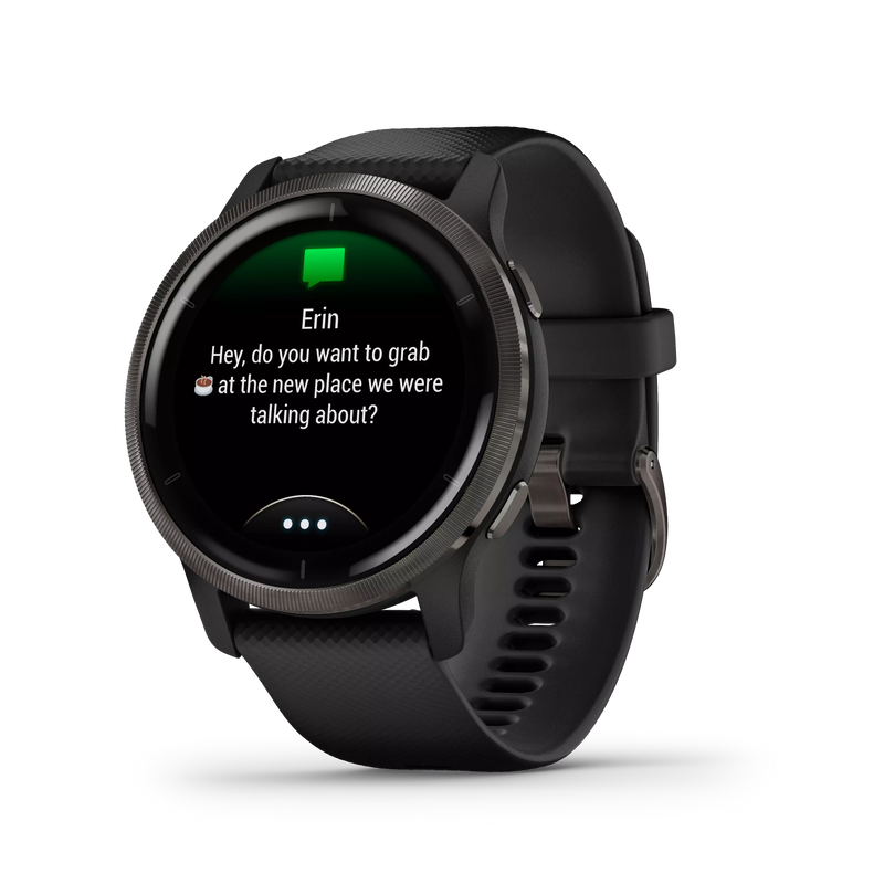Garmin Venu® 2 zegarek sportowy męski wodoszczelny - czarny