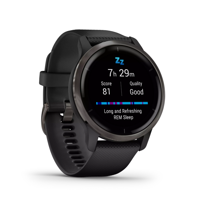 Garmin Venu® 2 zegarek sportowy męski wodoszczelny - czarny