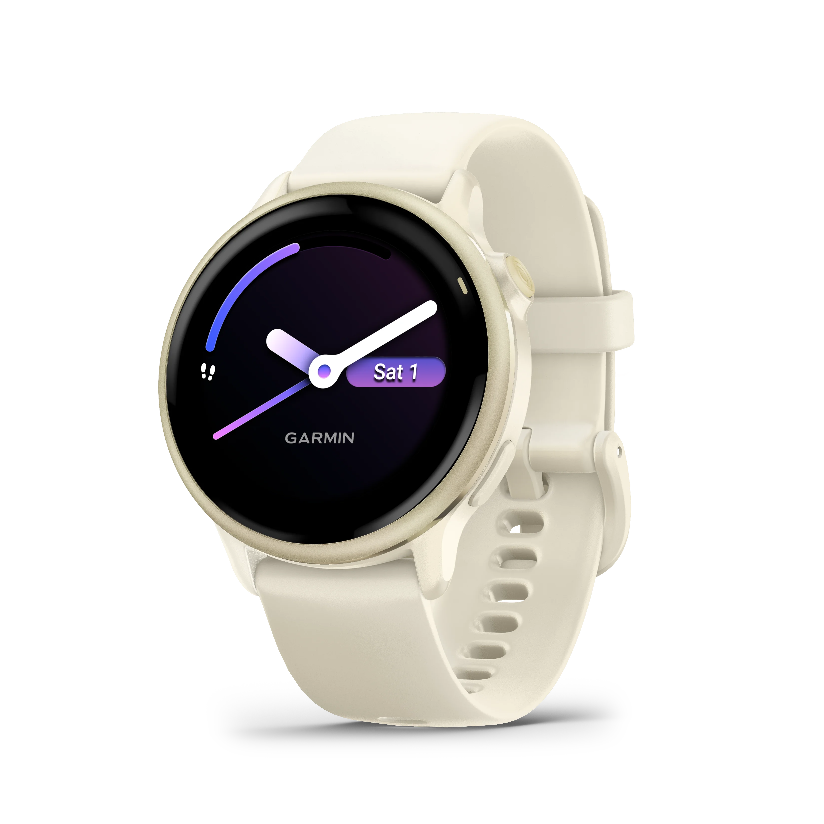 Garmin Vivoactive 6 Lunar gold z paskiem w kolorze Bone