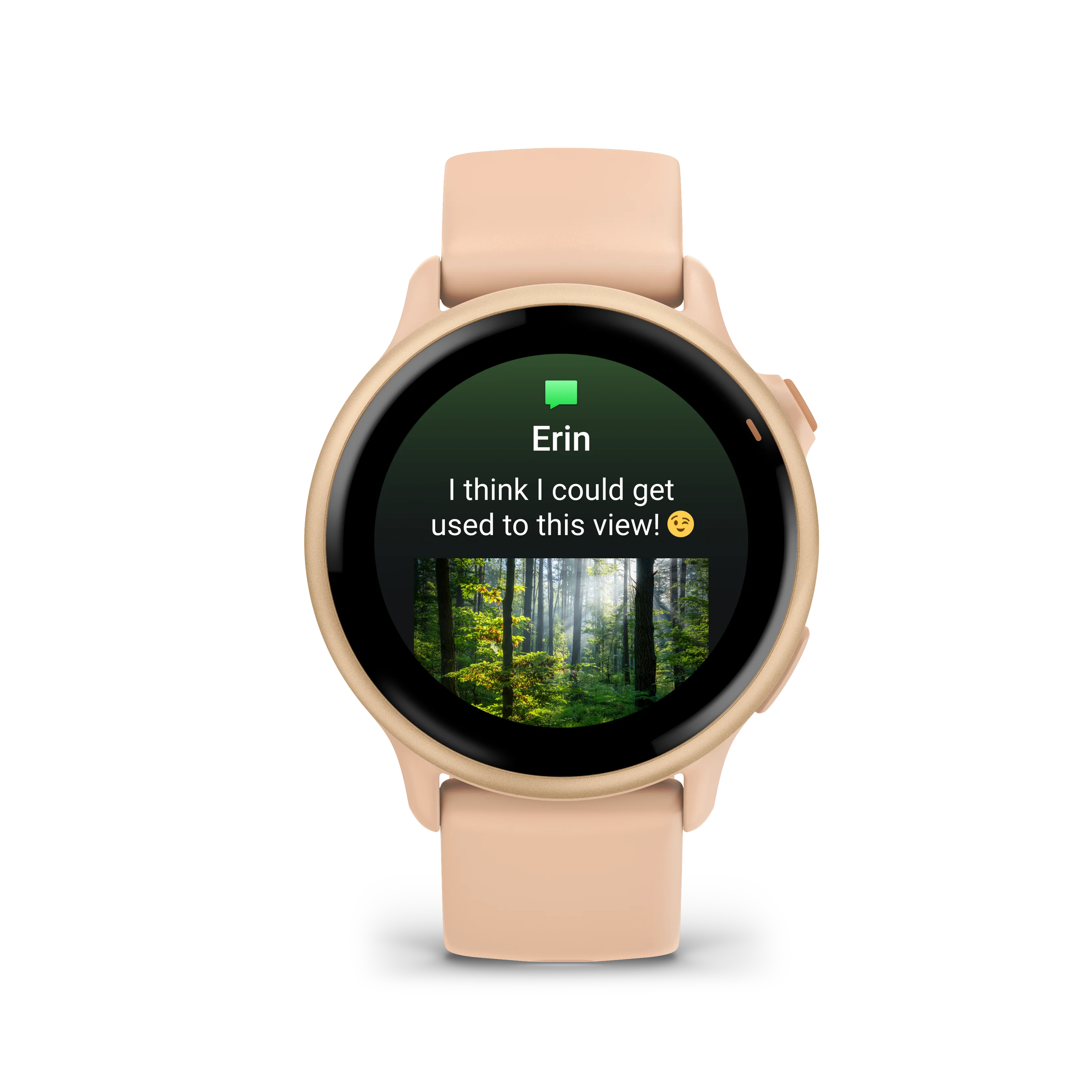 Garmin Vivoactive 6 Metallic Pink dawn z paskiem w kolorze Pink dawn