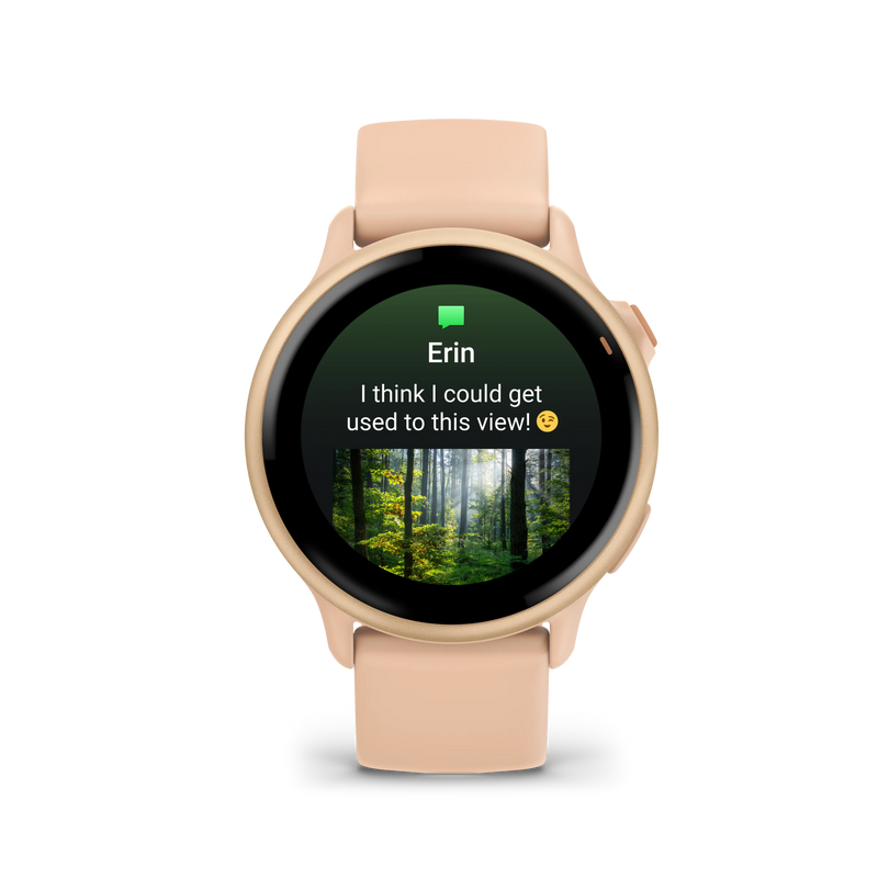 Garmin Vivoactive 6 Metallic Pink dawn z paskiem w kolorze Pink dawn