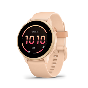 Garmin Vivoactive 6 Metallic Pink dawn z paskiem w kolorze Pink dawn