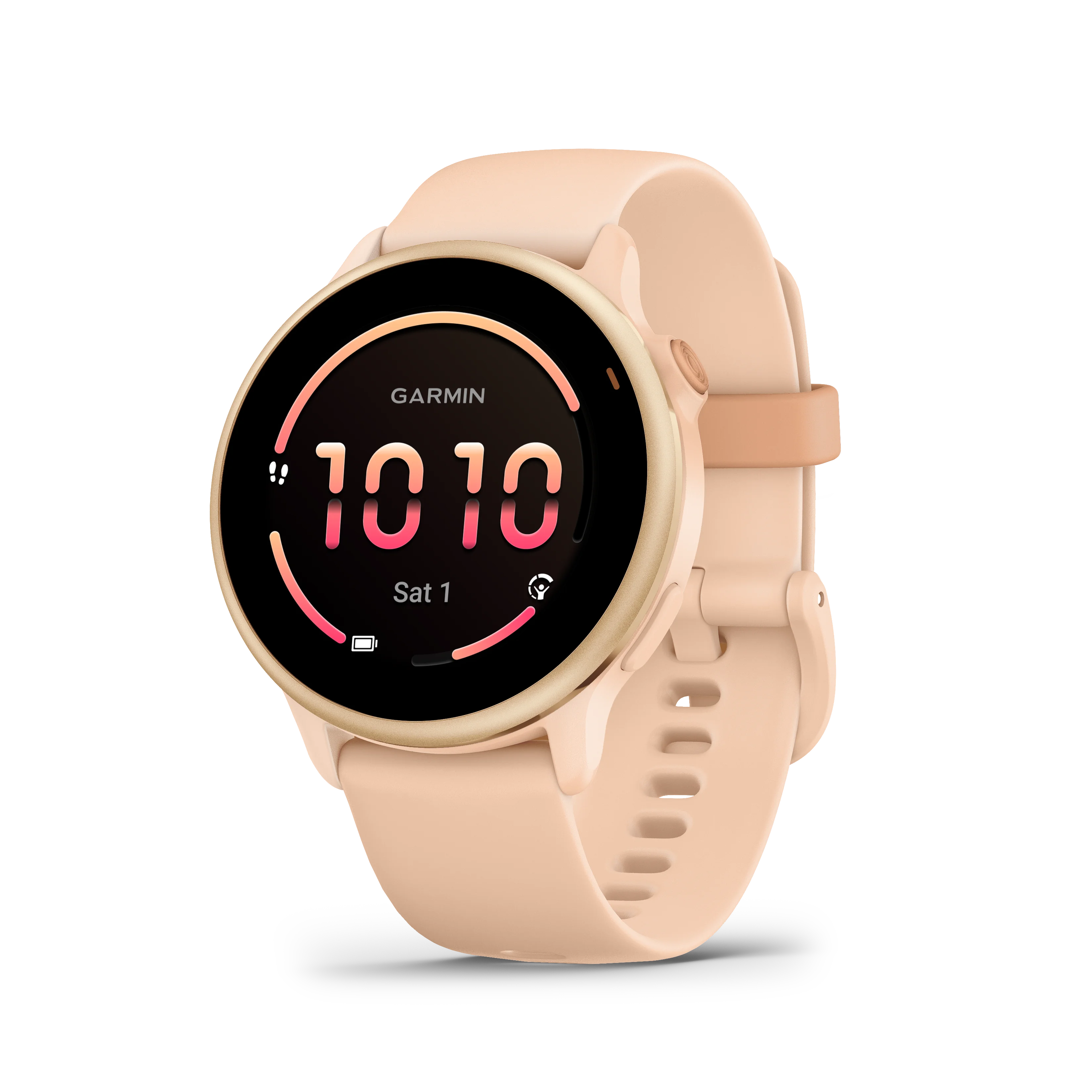 Garmin Vivoactive 6 Metallic Pink dawn z paskiem w kolorze Pink dawn