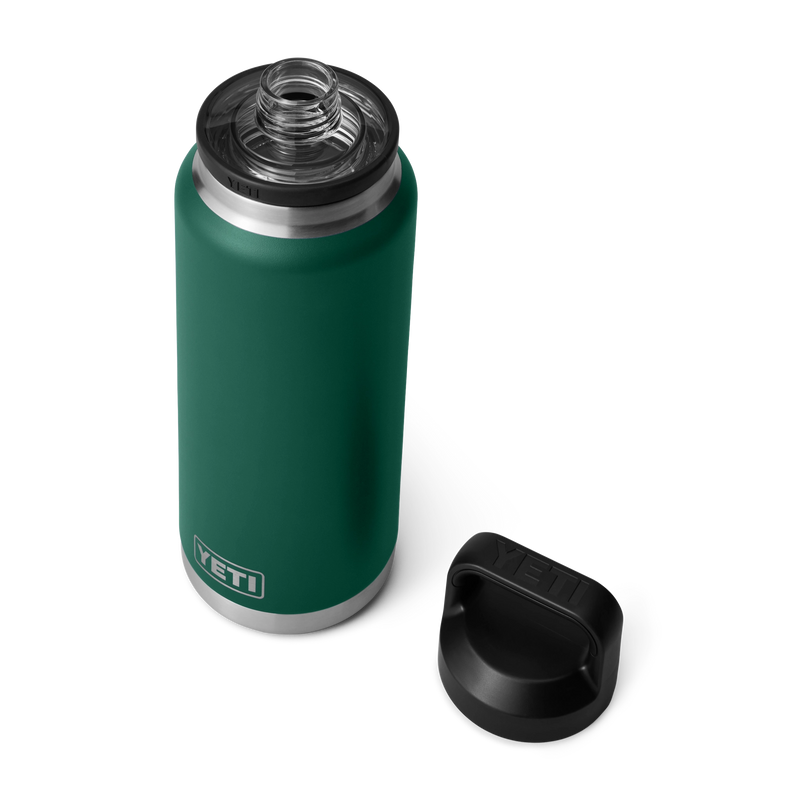 YETI Rambler - Butelka termiczna 1 l z nakrętką Chug, Black Forest Green