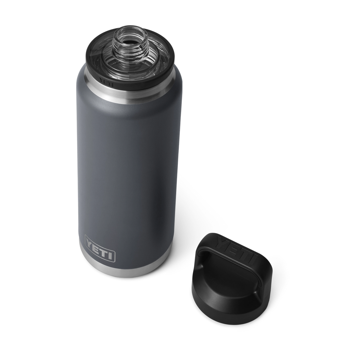 YETI Rambler - Butelka termiczna 1 l z nakrętką Chug, Charcoal