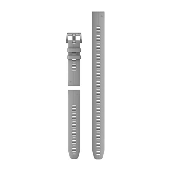 Garmin QuickFit® 22 – Silikonowy pasek do zegarka, Powder grey (Zestaw nurkowy – 3 sztuki)