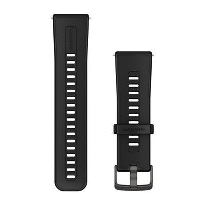 Garmin Silikonowy Pasek z mechanizmem szybkiego odłączania 24 mm, Black