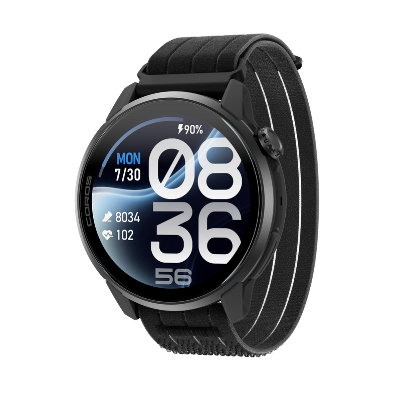 COROS PACE 4 Pro - zegarek sportowy, 48 mm, Czarny z paskiem nylonowym