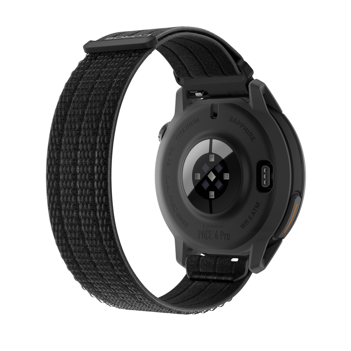 COROS PACE 4 Pro - zegarek sportowy, 48 mm, Czarny z paskiem nylonowym