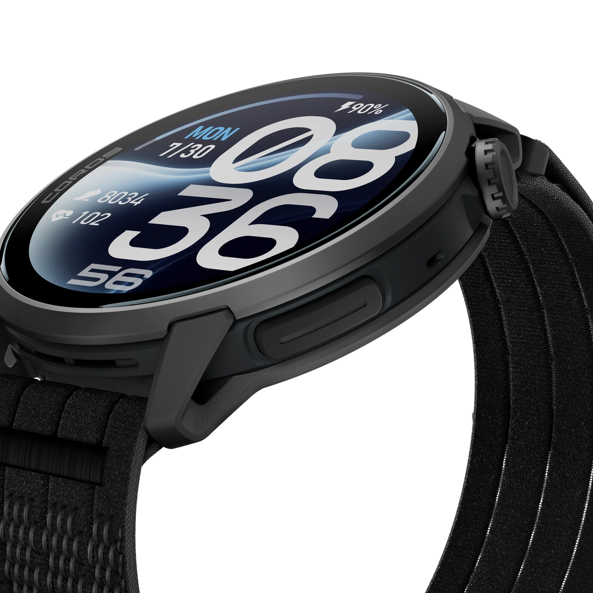 COROS PACE 4 Pro - zegarek sportowy, 48 mm, Czarny z paskiem nylonowym