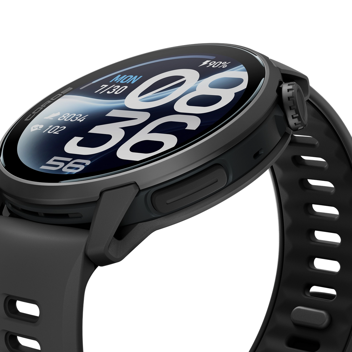 COROS PACE 4 Pro - zegarek sportowy, 48 mm, Czarny z paskiem silikonowym